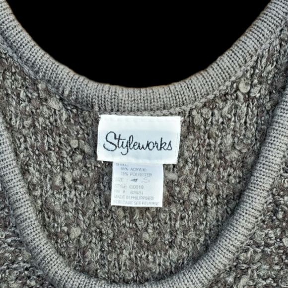 Vintage Styleworks Gray Sleeveless Jumper Dress - Picture 3 of 3